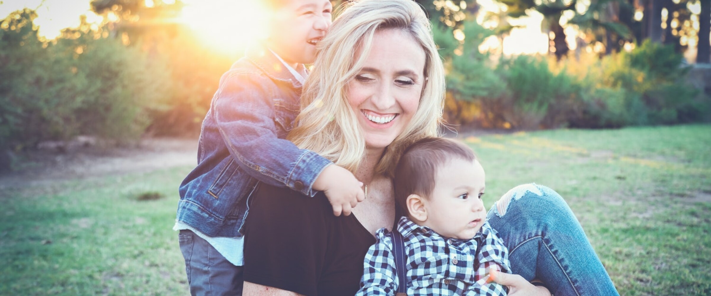 mother with children